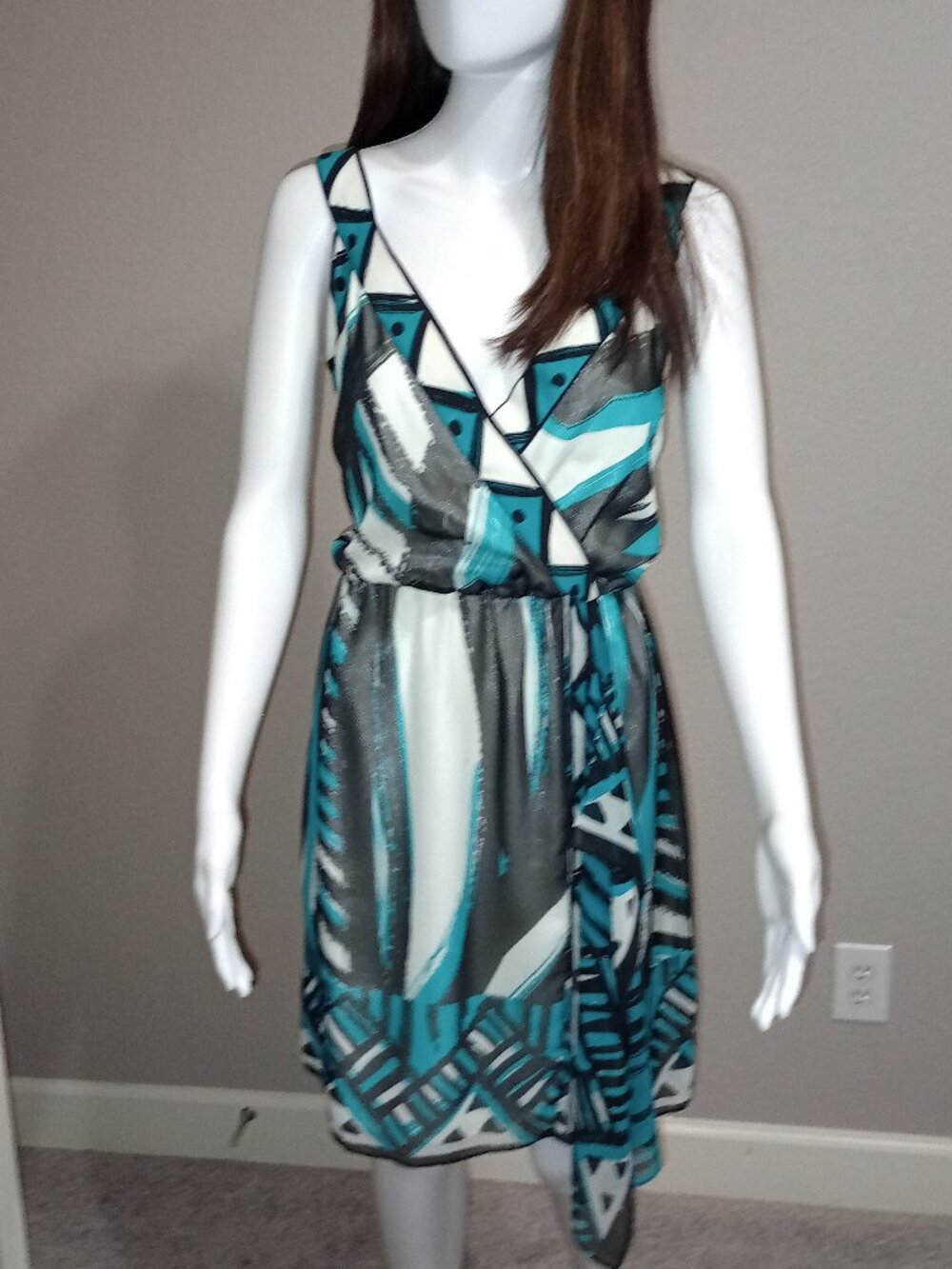 NY&C Abstract Print Tank Dress Large